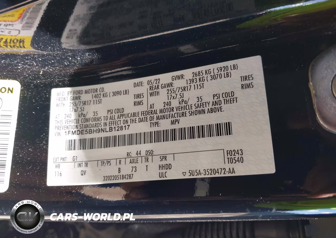 2022 Ford Bronco Big Bend VIN:1FMDE5BH9NLB12817 - 9