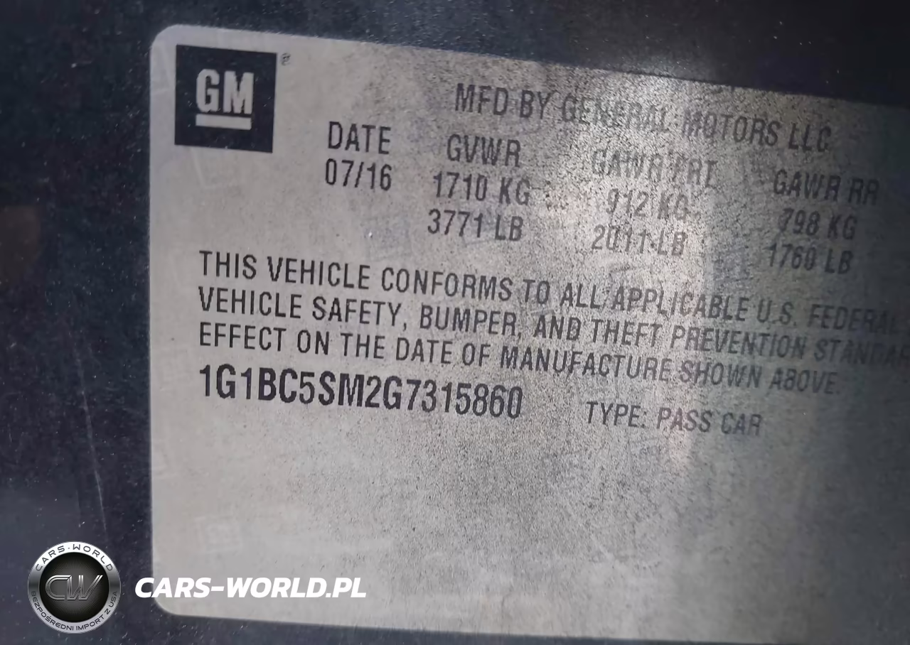 2016 Chevrolet Cruze Ls Auto VIN:1G1BC5SM2G7315860 - 9