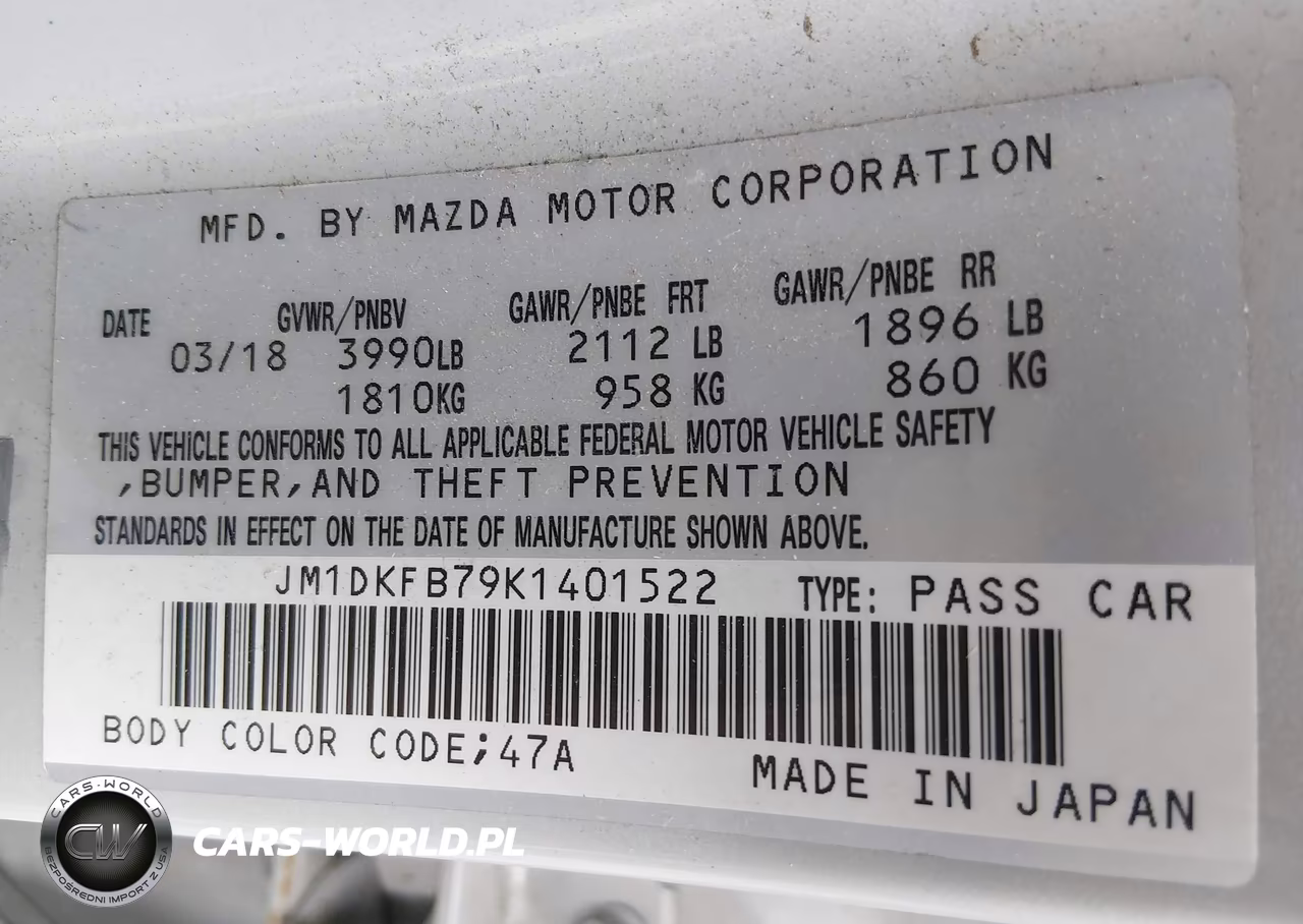 2019 Mazda Cx-3 Sport VIN:JM1DKFB79K1401522 - 9