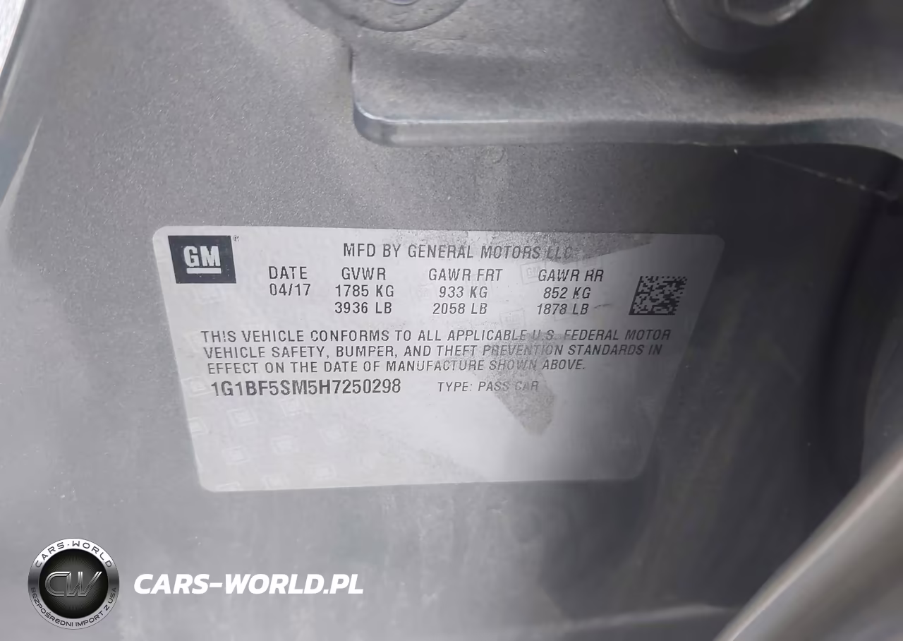 2017 Chevrolet Cruze Premier Auto VIN:1G1BF5SM5H7250298 - 9