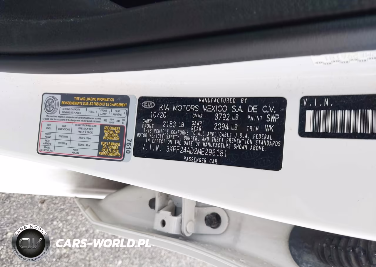 2021 Kia Forte Lxs VIN:3KPF24AD2ME296181 - 18