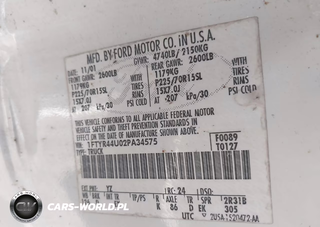 2002 Ford Ranger Edge-Tremor-Xlt VIN:1FTYR44U02PA34575 - 9