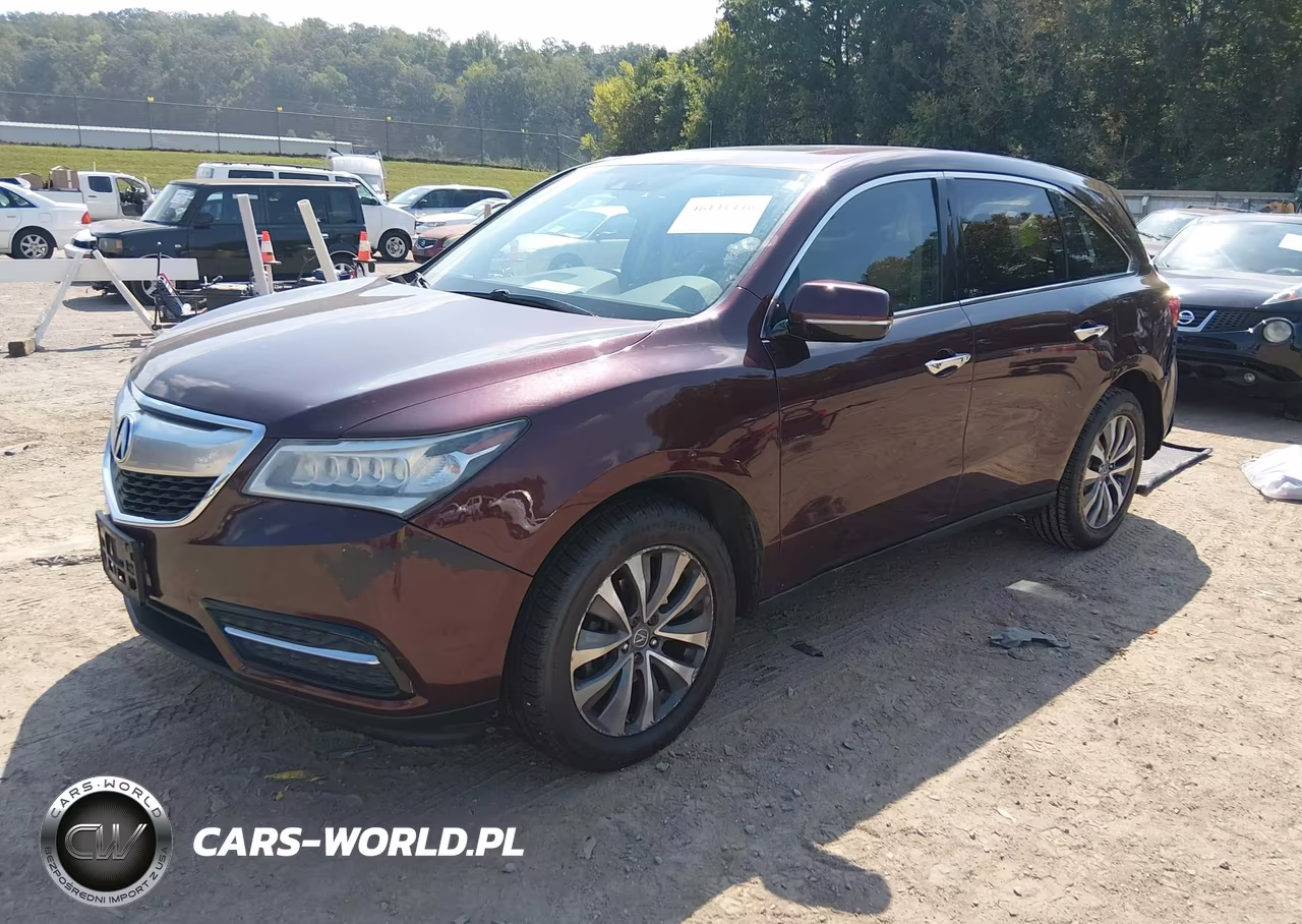 2014 Acura Mdx Technology Package VIN:5FRYD4H47EB033025 - 2