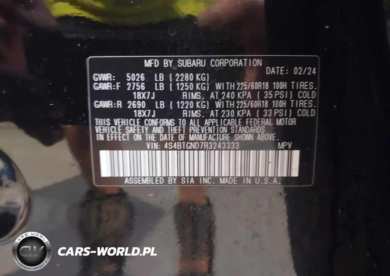 2024 Subaru Outback Limited Xt VIN:4S4BTGND7R3243333 - 9