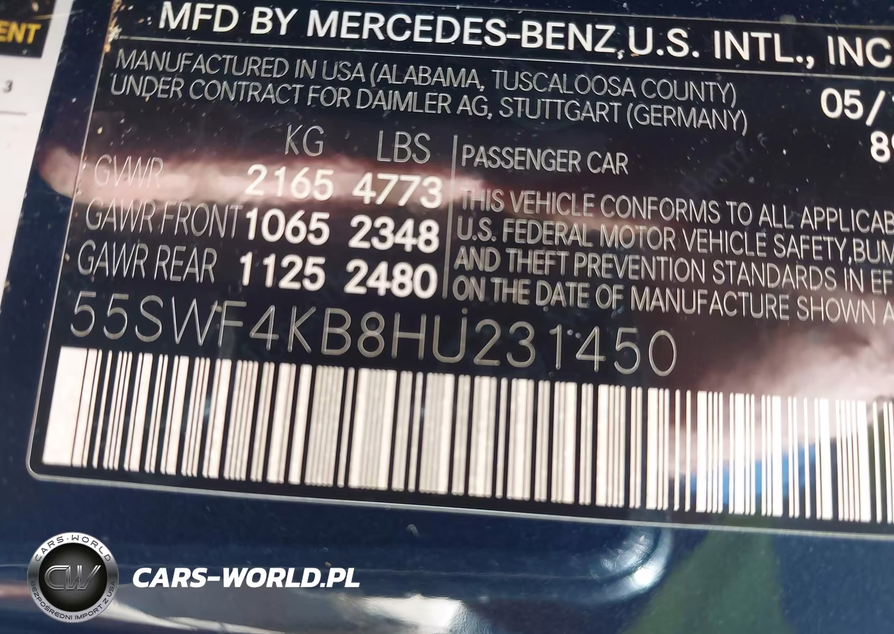 2017 Mercedes-Benz C 300 4Matic VIN:55SWF4KB8HU231450 - 9