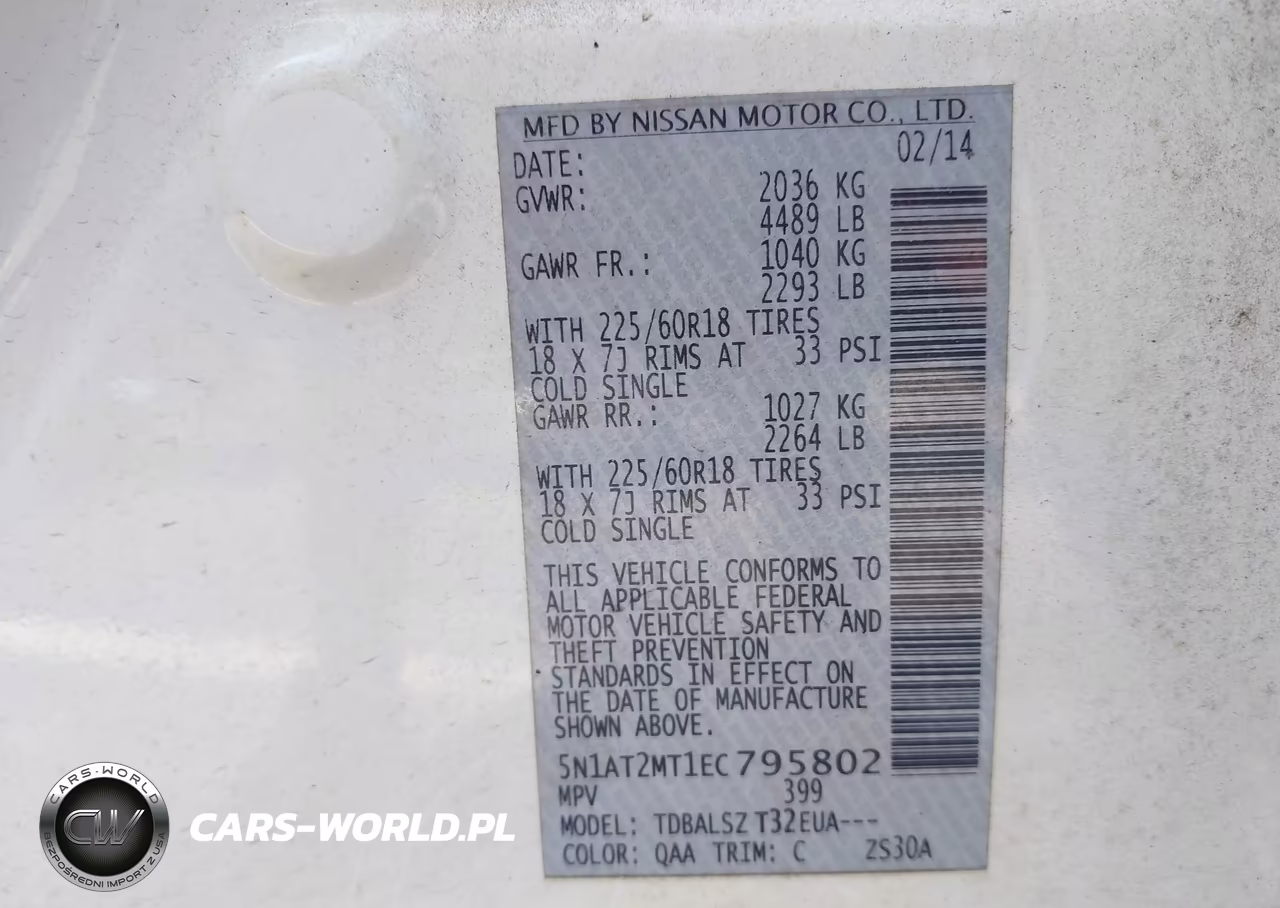 2014 Nissan Rogue Sl VIN:5N1AT2MT1EC795802 - 9