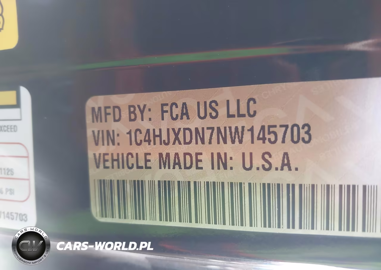 2022 Jeep Wrangler Unlimited Sport 4X4 VIN:1C4HJXDN7NW145703 - 9