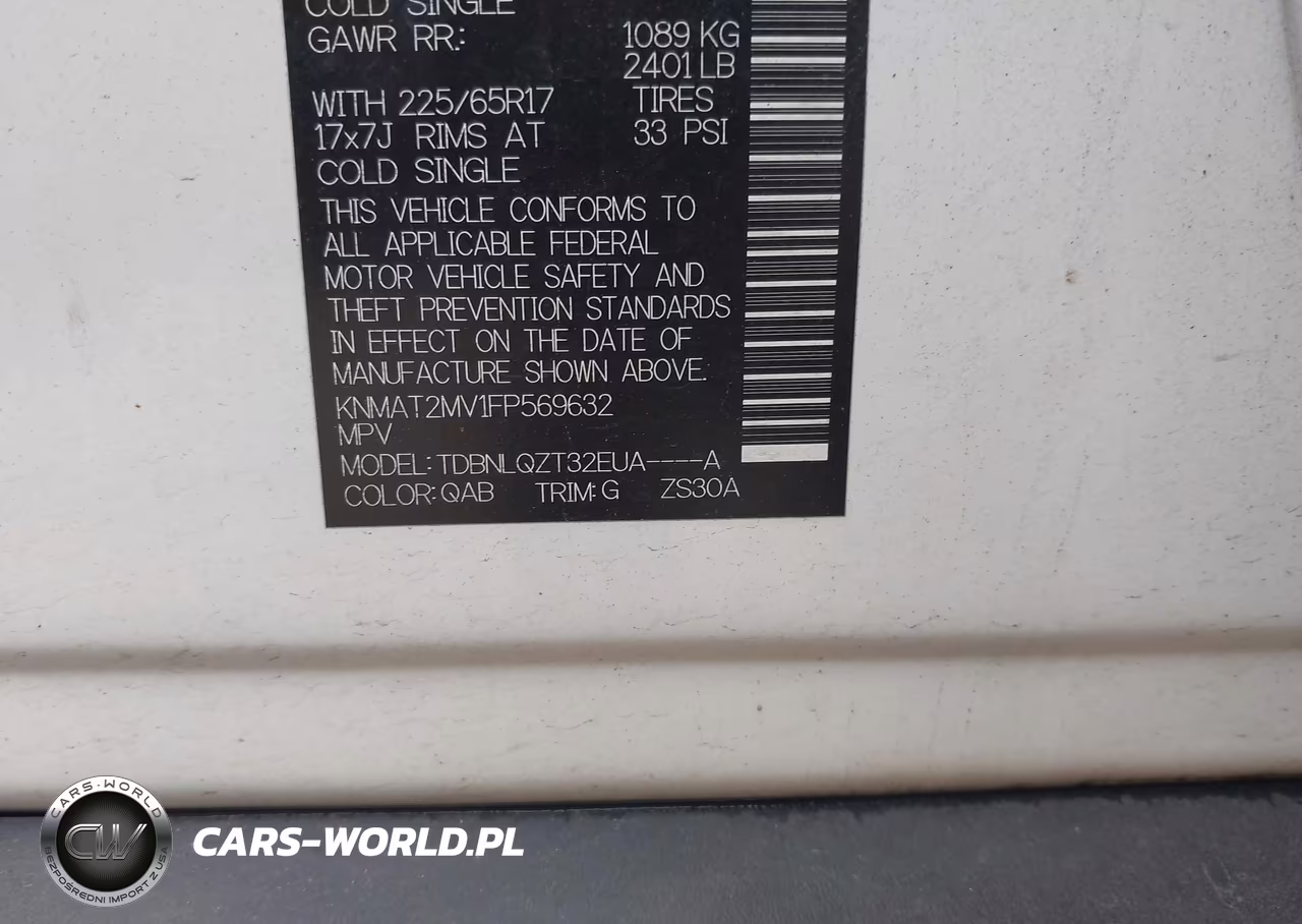 2015 Nissan Rogue Sv VIN:KNMAT2MV1FP569632 - 9