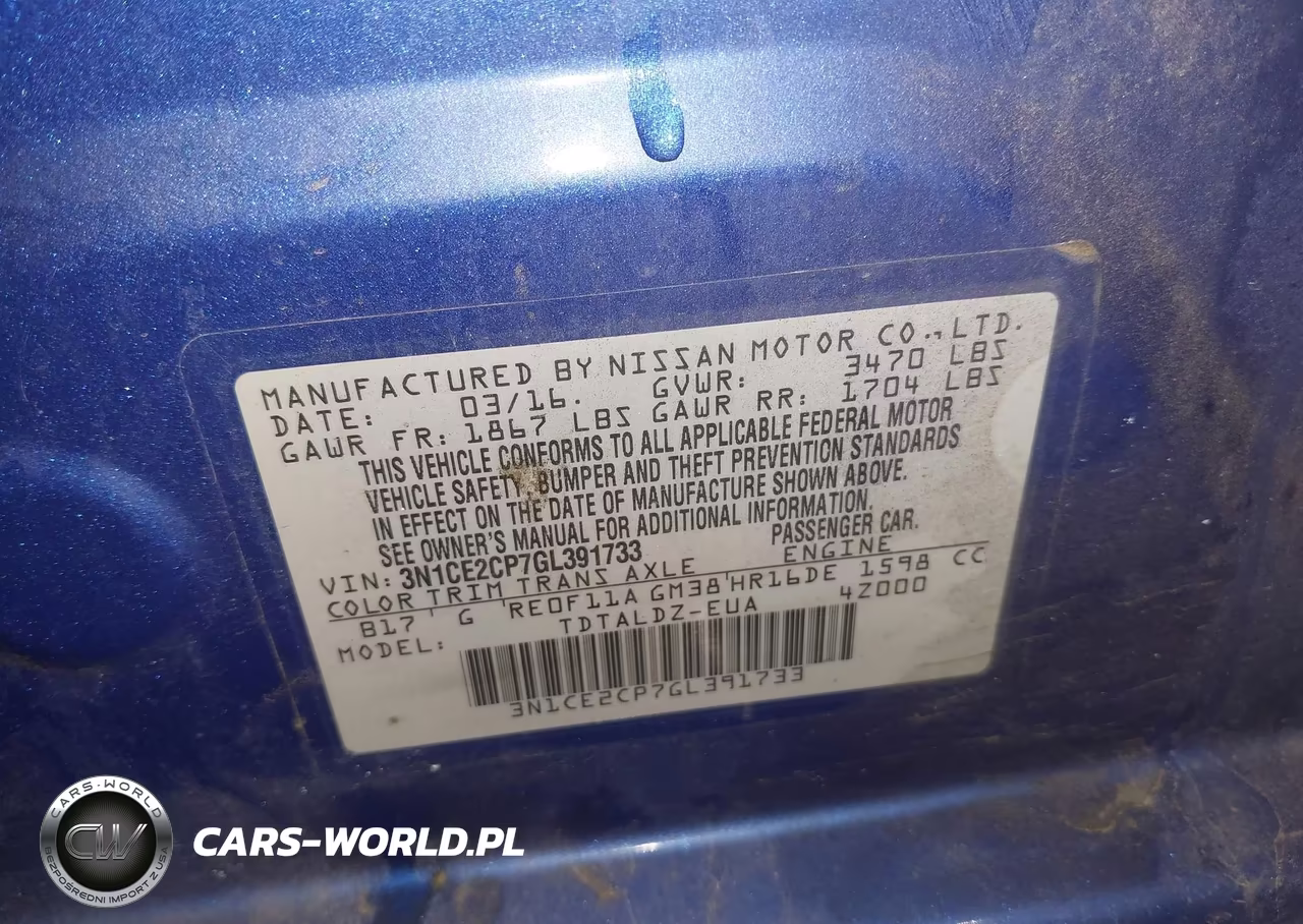 2016 Nissan Versa Note S-S Plus-Sv-Sl-Sr VIN:3N1CE2CP7GL391733 - 9