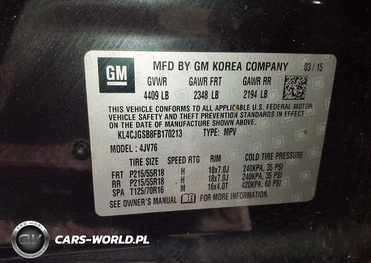 2015 Buick Encore Leather VIN:KL4CJGSB8FB170213 - 9