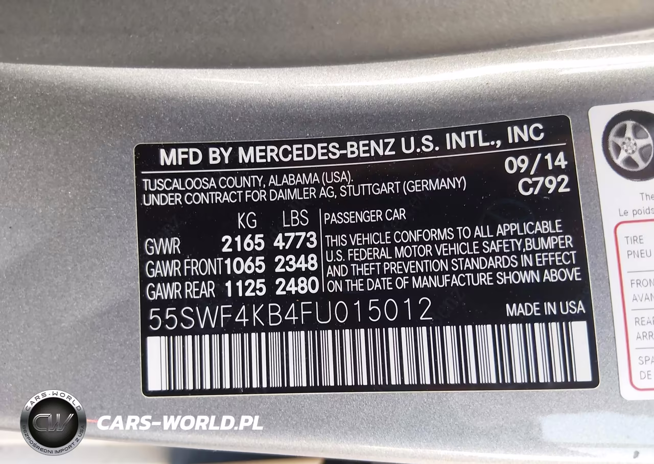 2015 Mercedes-Benz C 300 Luxury 4Matic VIN:55SWF4KB4FU015012 - 9