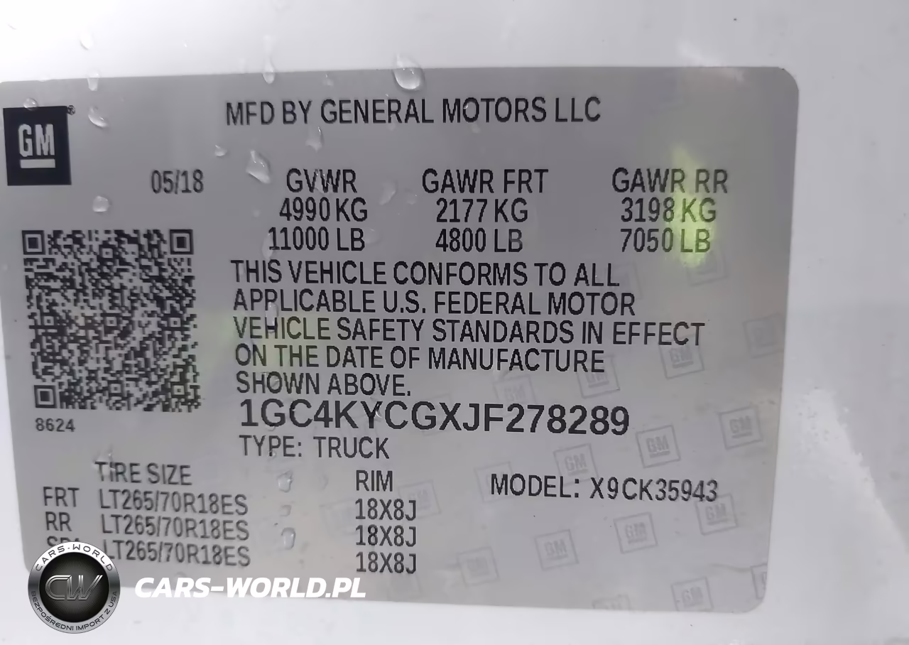 2018 Chevrolet Silverado 3500Hd Wt VIN:1GC4KYCGXJF278289 - 9