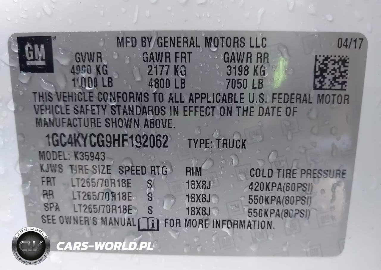 2017 Chevrolet Silverado 3500Hd Wt VIN:1GC4KYCG9HF192062 - 9