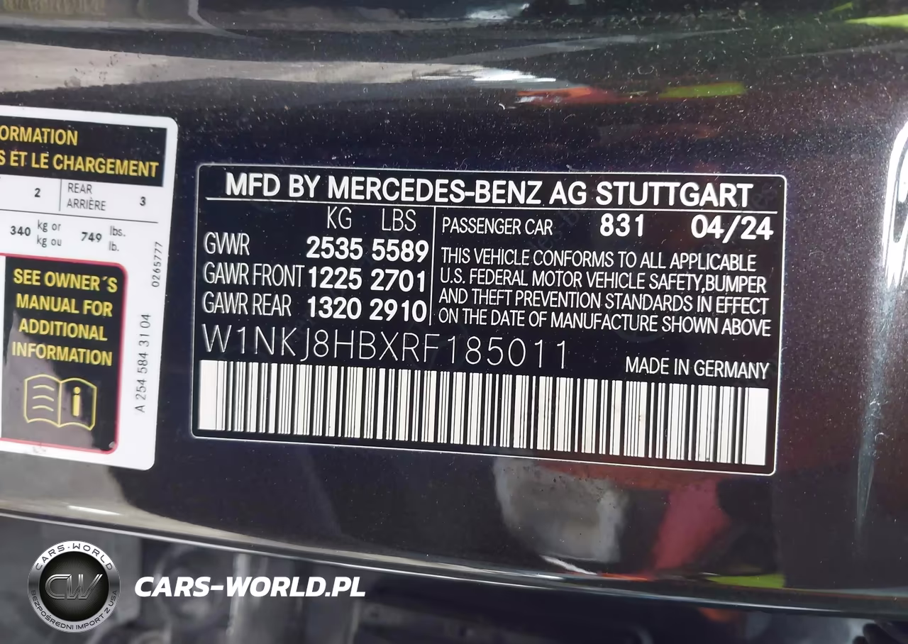 2024 Mercedes-Benz Amg Glc 43 Coupe 4Matic VIN:W1NKJ8HBXRF185011 - 9