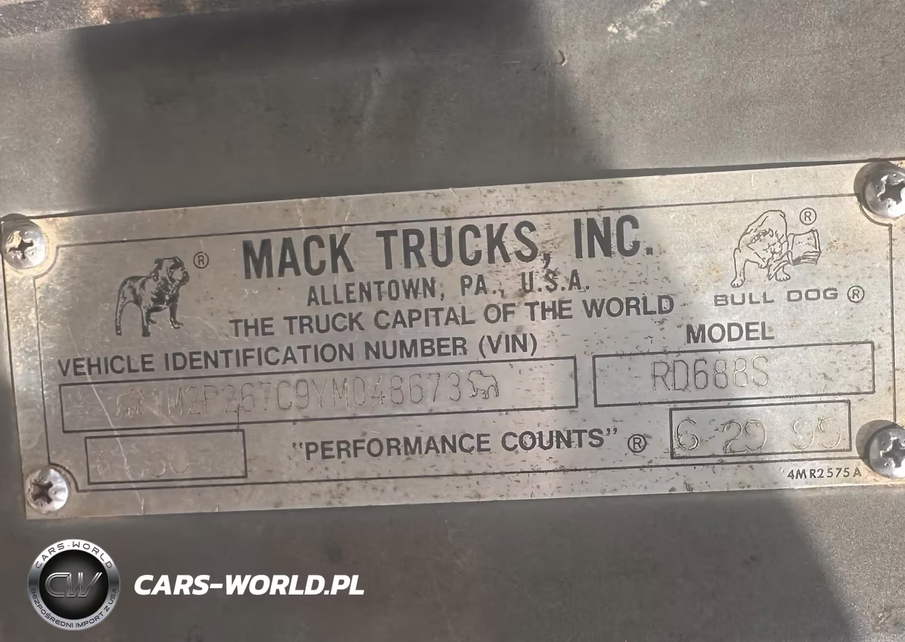2000 Mack 600 Rd600 VIN:1M2P267C9YM048673 - 9
