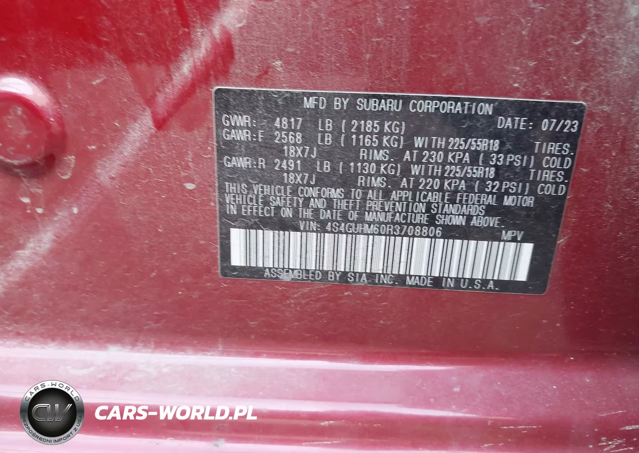 2024 Subaru Crosstrek Limited VIN:4S4GUHM60R3708806 - 9