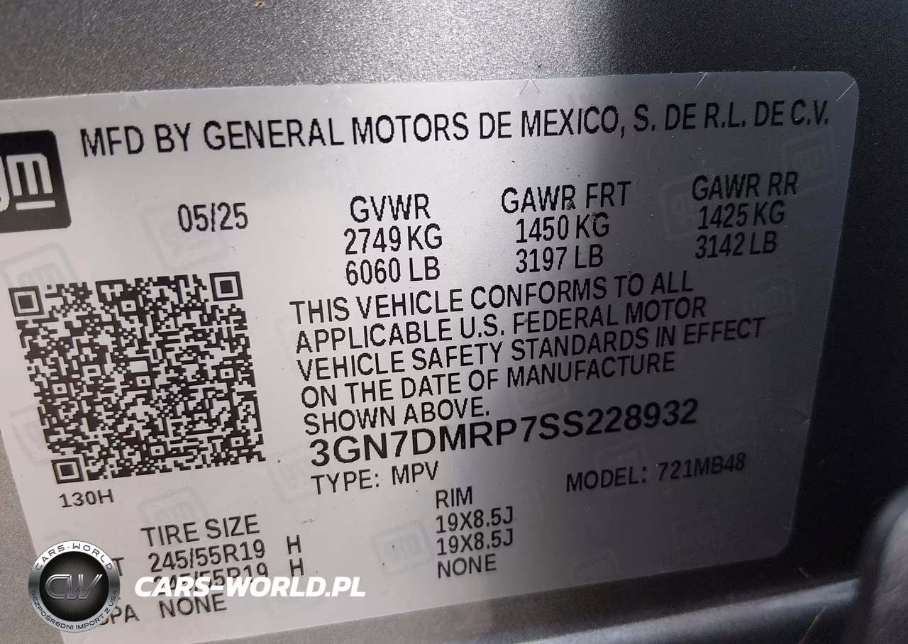 2025 Chevrolet Equinox Ev Lt 1 VIN:3GN7DMRP7SS228932 - 9