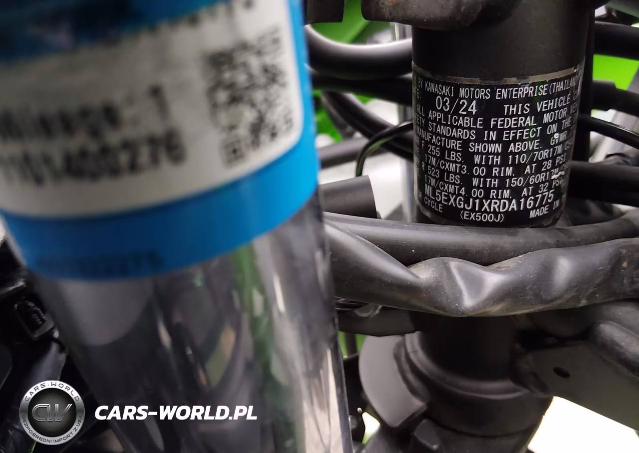 2024 Kawasaki Ex500 A-B VIN:ML5EXGJ1XRDA16775 - 10