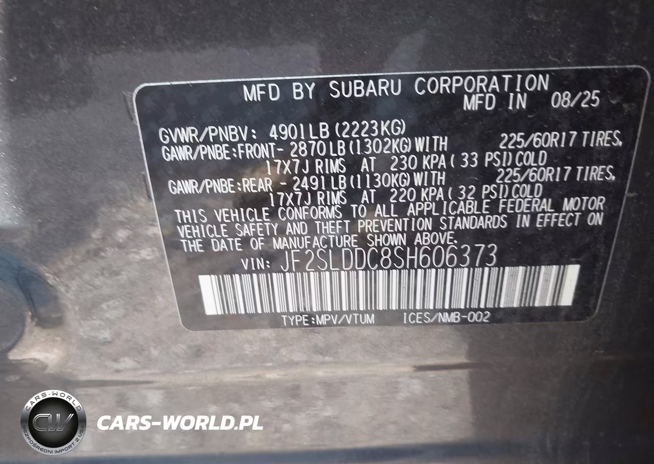 2025 Subaru Forester Premium VIN:JF2SLDDC8SH606373 - 9