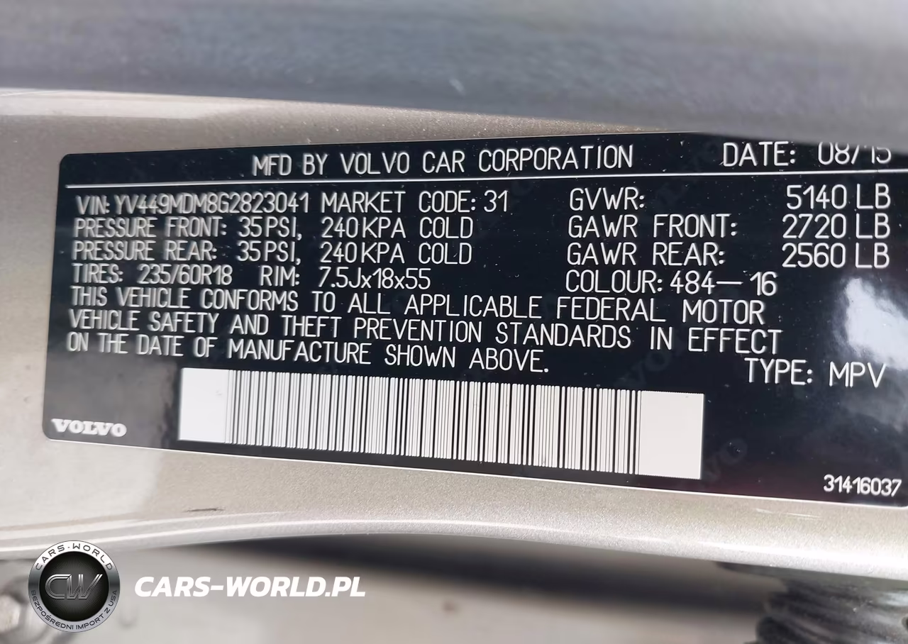 2016 Volvo Xc60 T6 Drive-E Platinum VIN:YV449MDM8G2823041 - 9