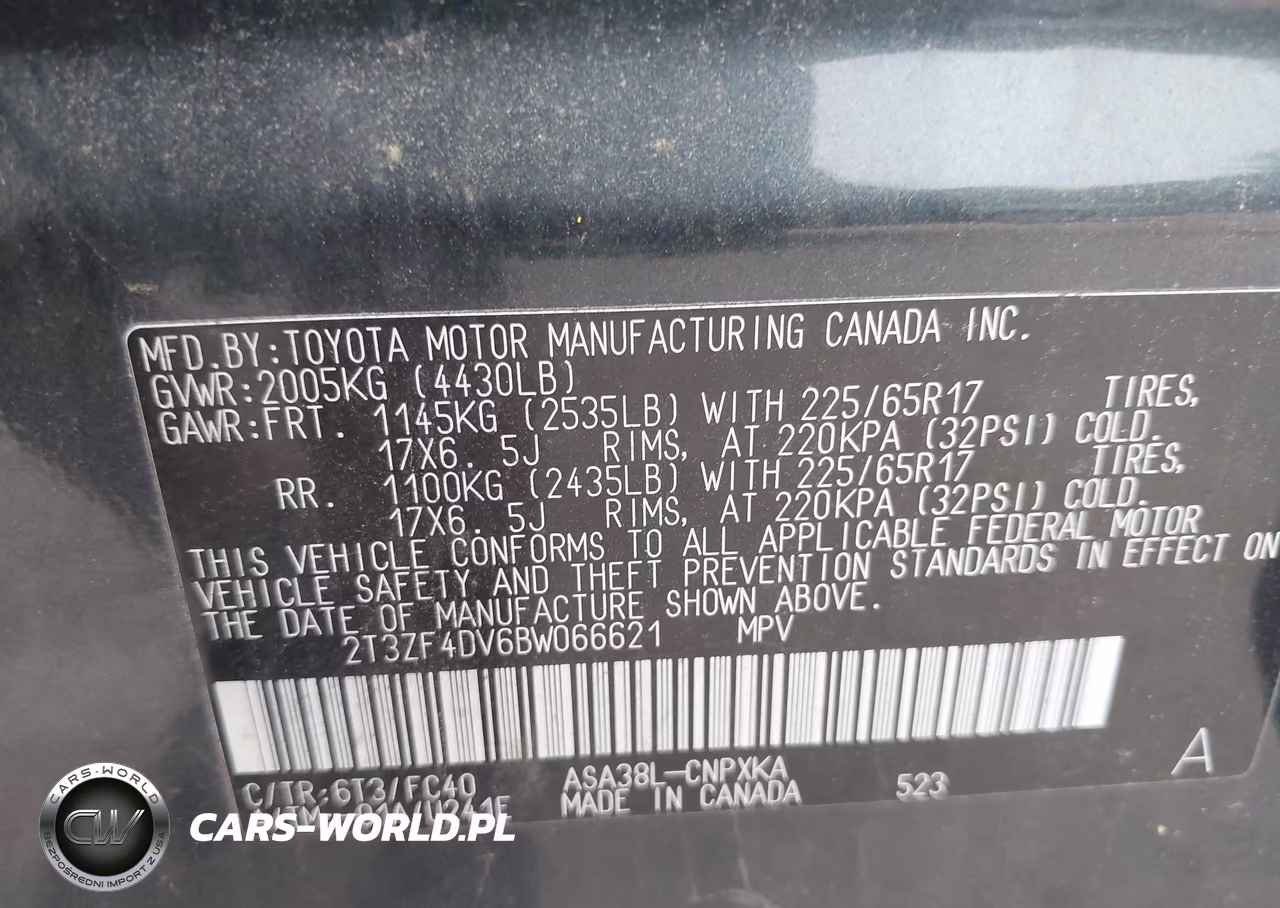 2011 Toyota Rav4 VIN:2T3ZF4DV6BW066621 - 9