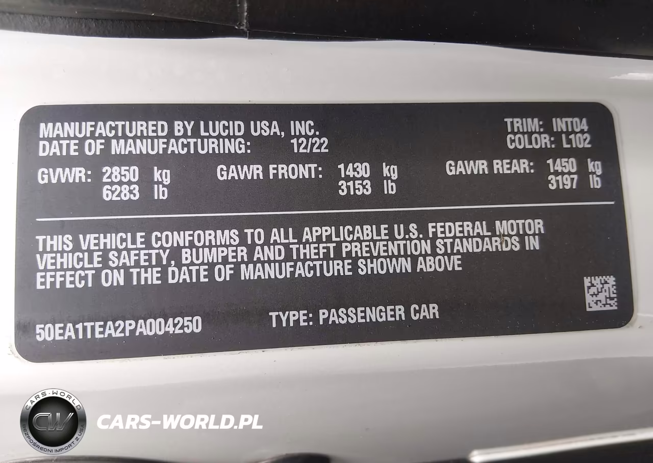2023 Lucid Air Touring VIN:50EA1TEA2PA004250 - 9