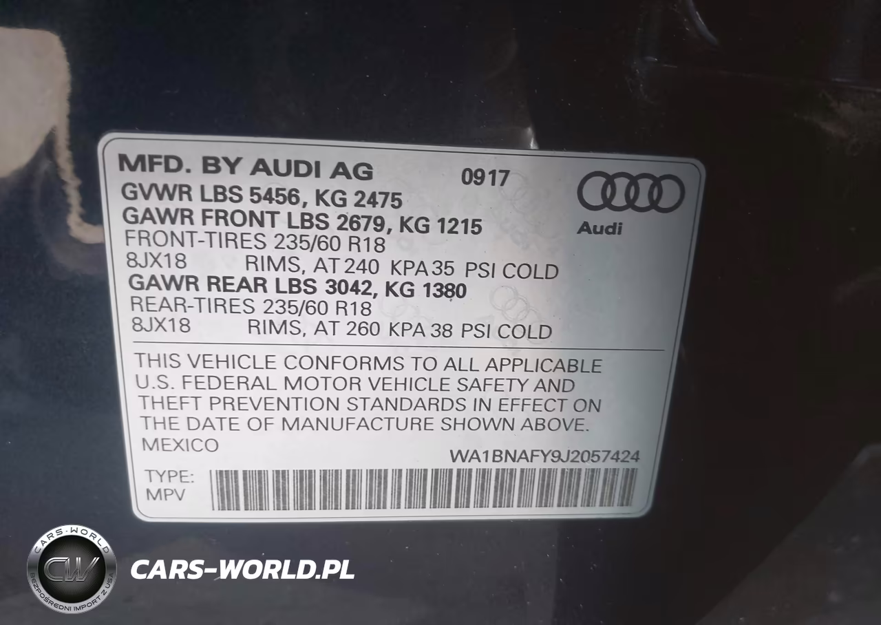 2018 Audi Q5 2.0T Premium-2.0T Tech Premium VIN:WA1BNAFY9J2057424 - 9