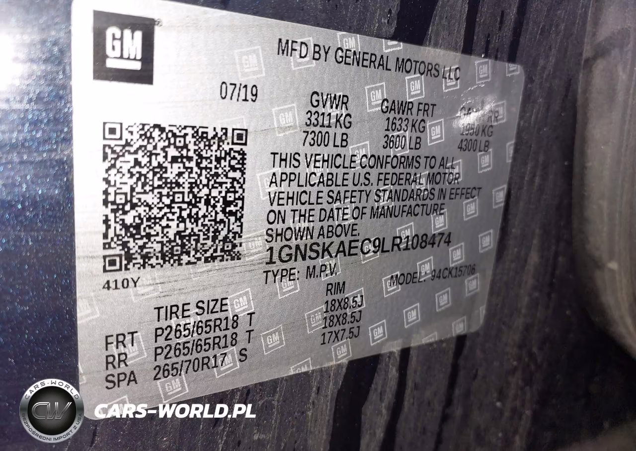 2020 Chevrolet Tahoe 4Wd Ls VIN:1GNSKAEC9LR108474 - 9