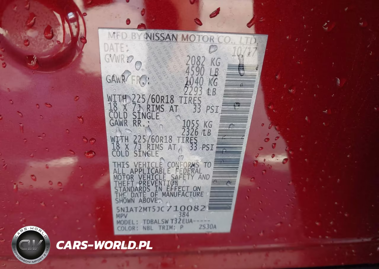2018 Nissan Rogue Sl VIN:5N1AT2MT5JC710082 - 9
