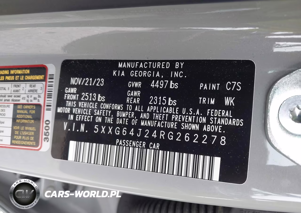 2024 Kia K5 Gt-Line VIN:5XXG64J24RG262278 - 9