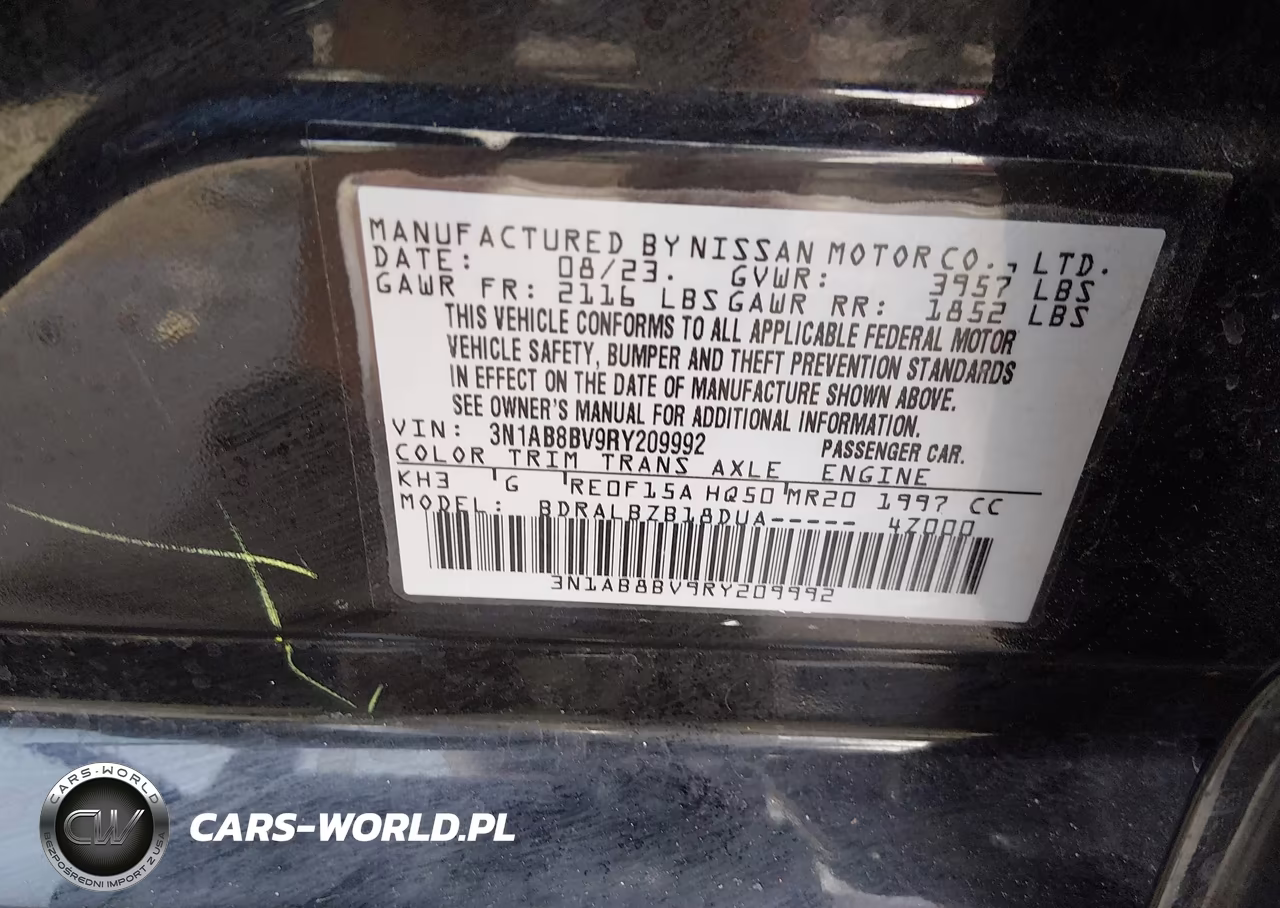 2024 Nissan Sentra S Xtronic Cvt VIN:3N1AB8BV9RY209992 - 9