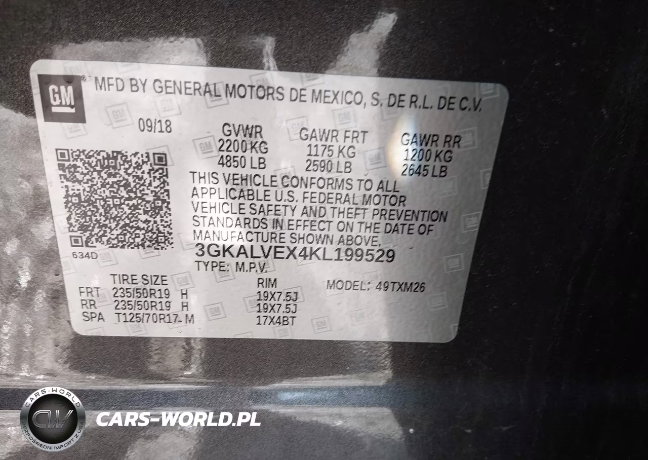 2019 GMC Terrain Slt VIN:3GKALVEX4KL199529 - 9