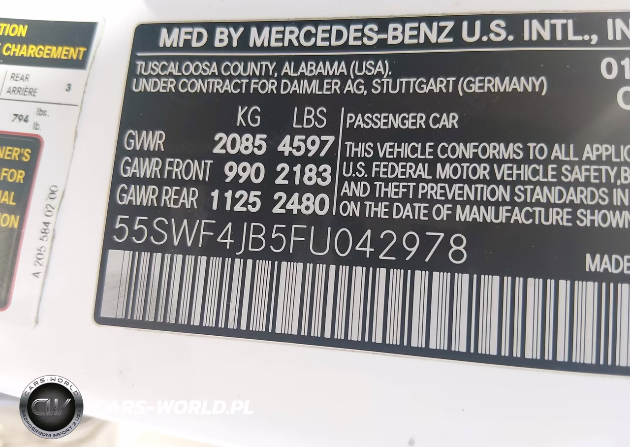 2015 Mercedes-Benz C 300 Luxury VIN:55SWF4JB5FU042978 - 8