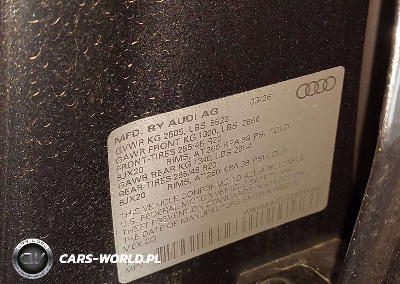 2026 Audi Q5 VIN:WA15AAGU7T2011047 - 9