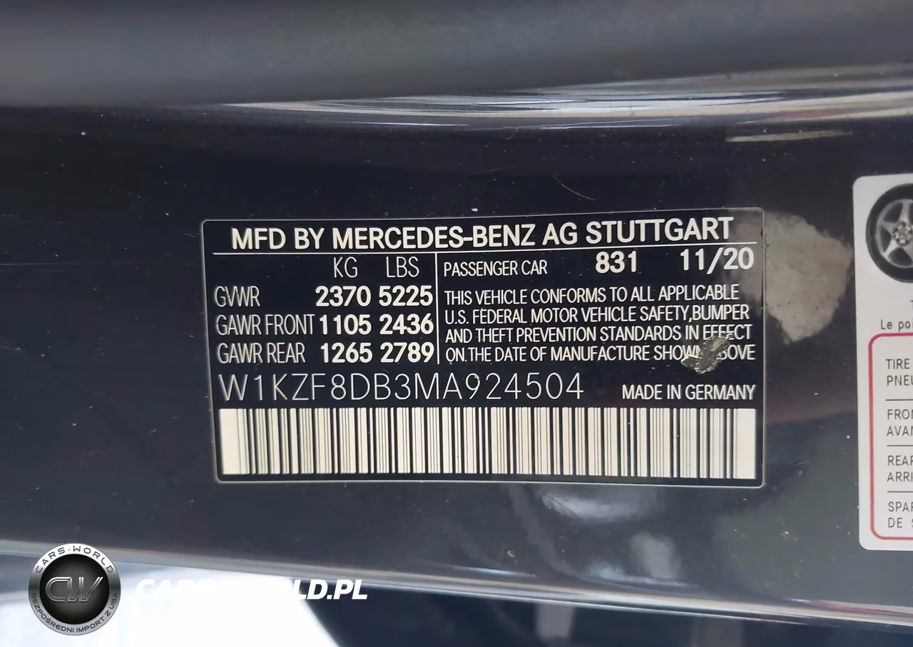2021 Mercedes-Benz E 350 VIN:W1KZF8DB3MA924504 - 9