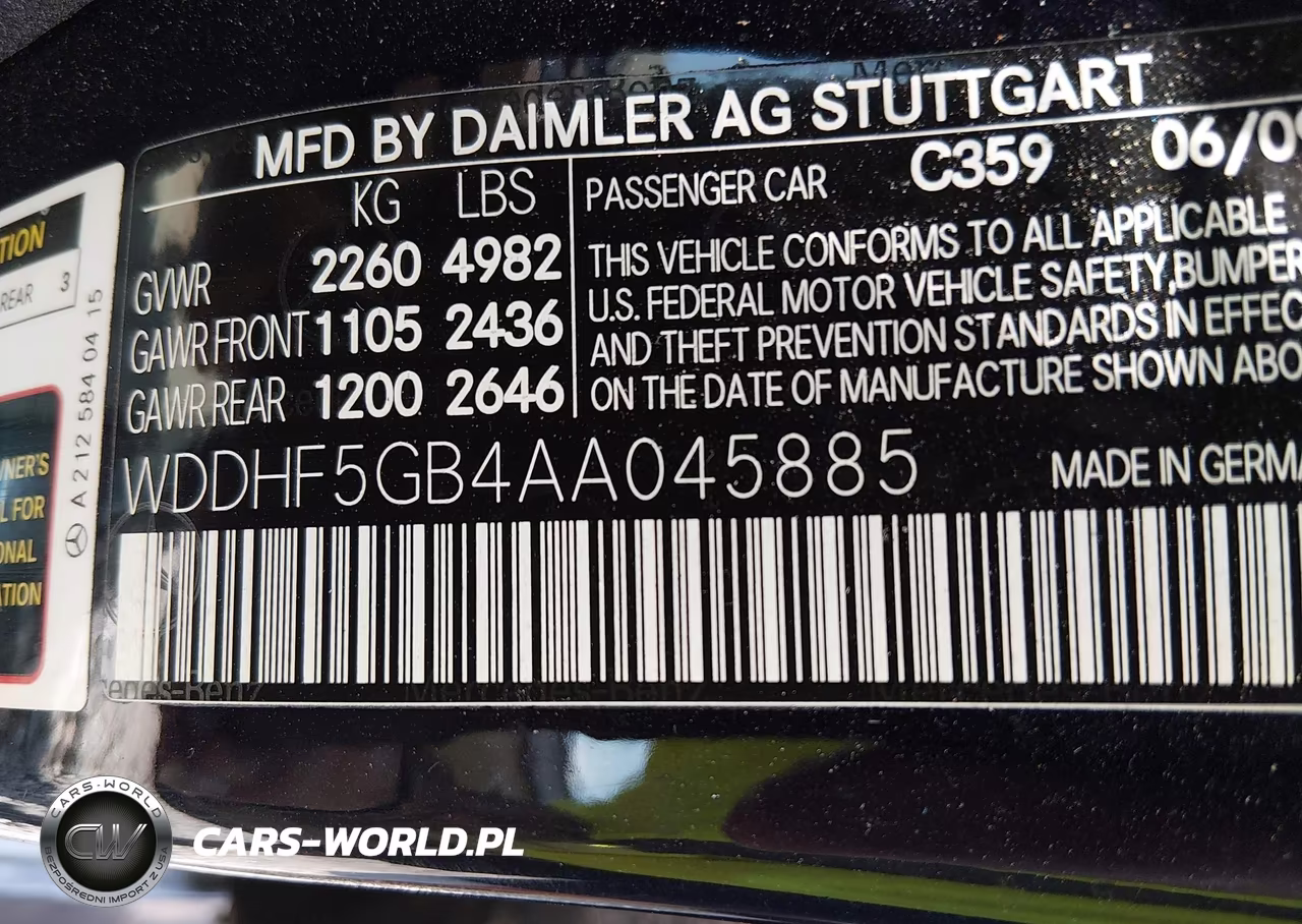 2010 Mercedes-Benz E 350 VIN:WDDHF5GB4AA045885 - 9
