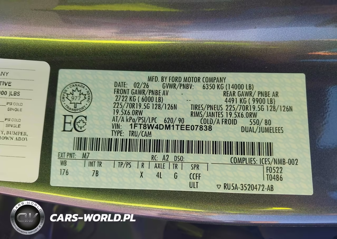 2026 Ford F-450 Platinum VIN:1FT8W4DM1TEE07838 - 8