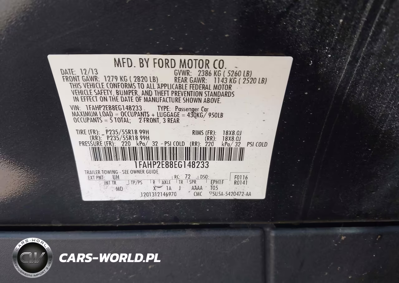2014 Ford Taurus Sel VIN:1FAHP2E88EG148233 - 9