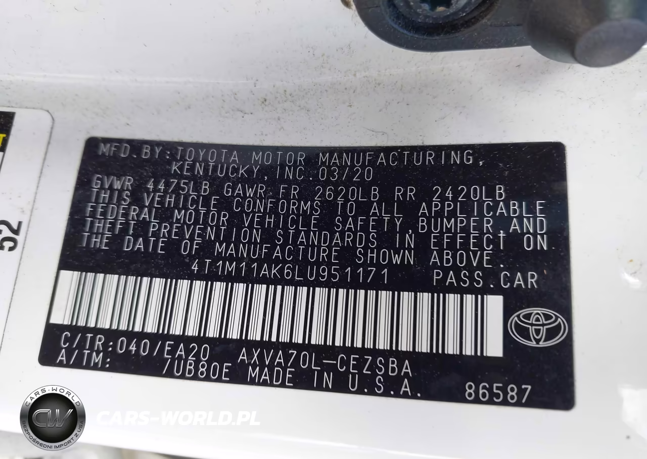 2020 Toyota Camry Se VIN:4T1M11AK6LU951171 - 9