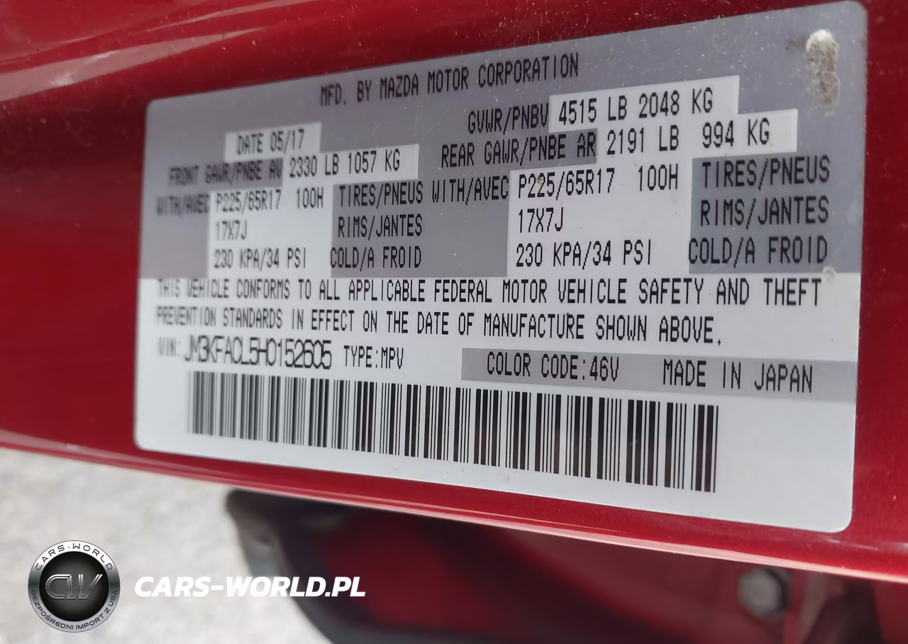 2017 Mazda Cx-5 Touring VIN:JM3KFACL5H0152605 - 9