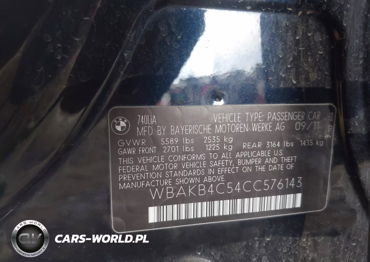 2012 BMW 740Li VIN:WBAKB4C54CC576143 - 9