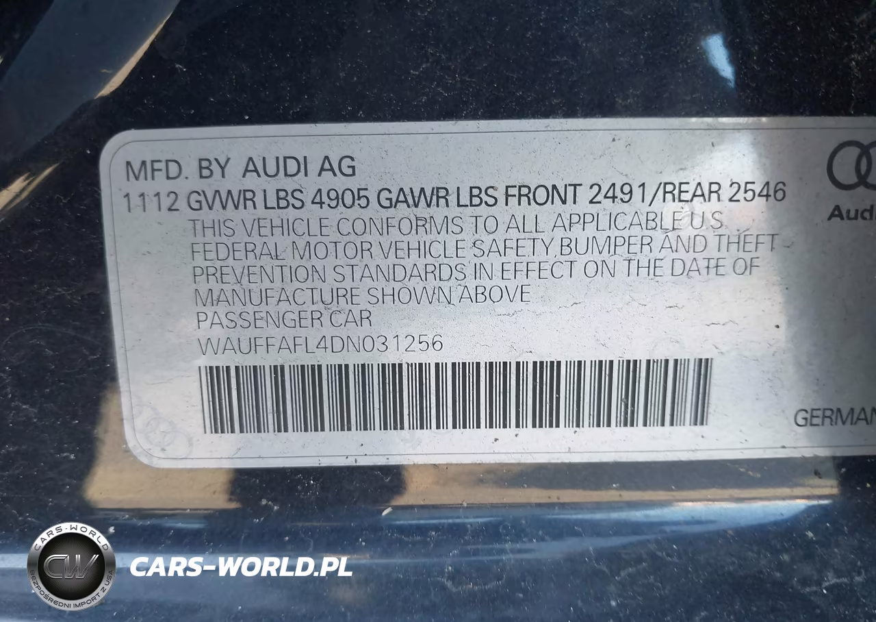 2013 Audi A4 2.0T Premium VIN:WAUFFAFL4DN031256 - 9