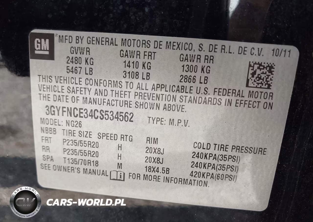 2012 Cadillac Srx Premium Collection VIN:3GYFNCE34CS534562 - 9