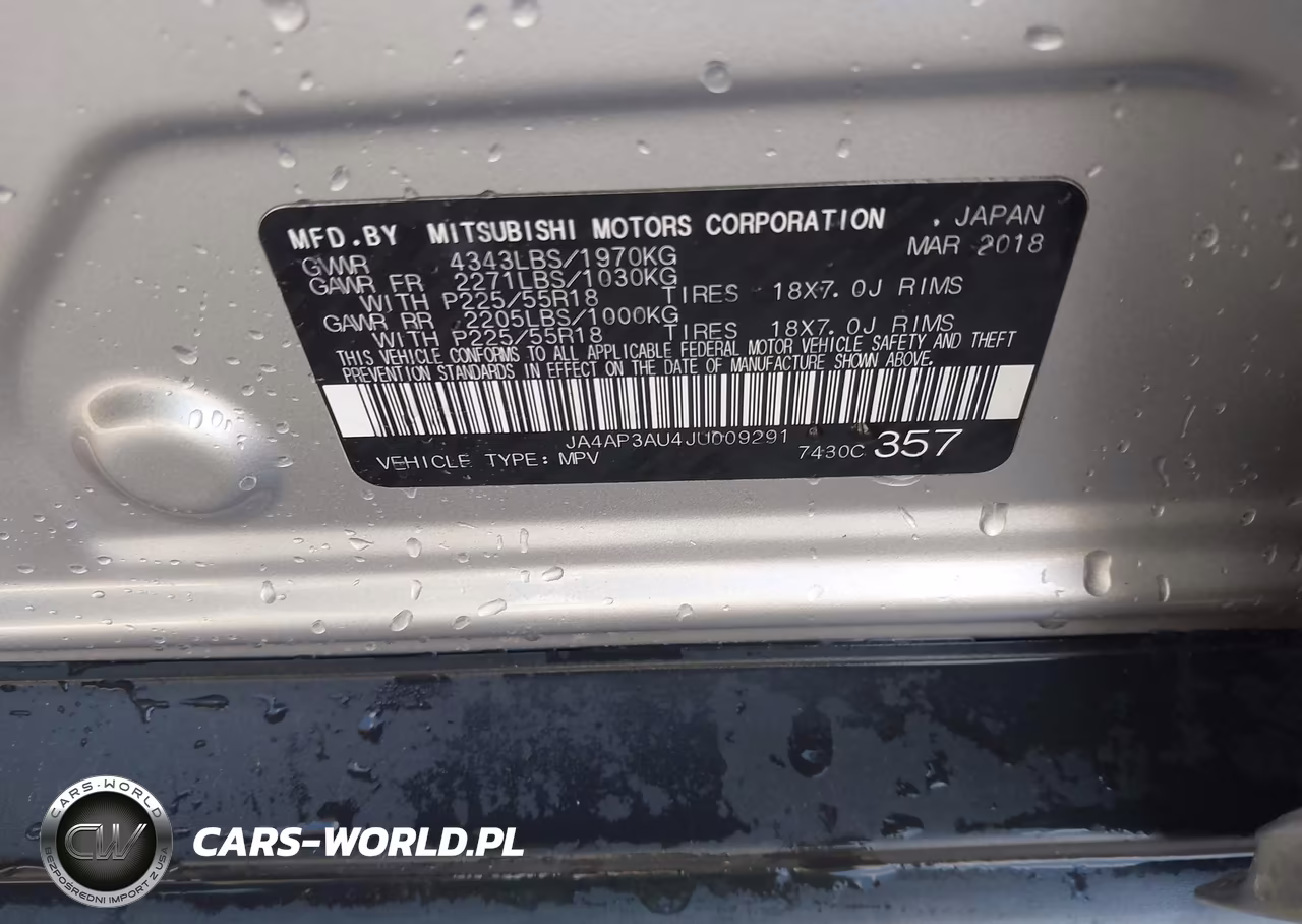 2018 Mitsubishi Outlander Sport 2.0 Le VIN:JA4AP3AU4JU009291 - 9