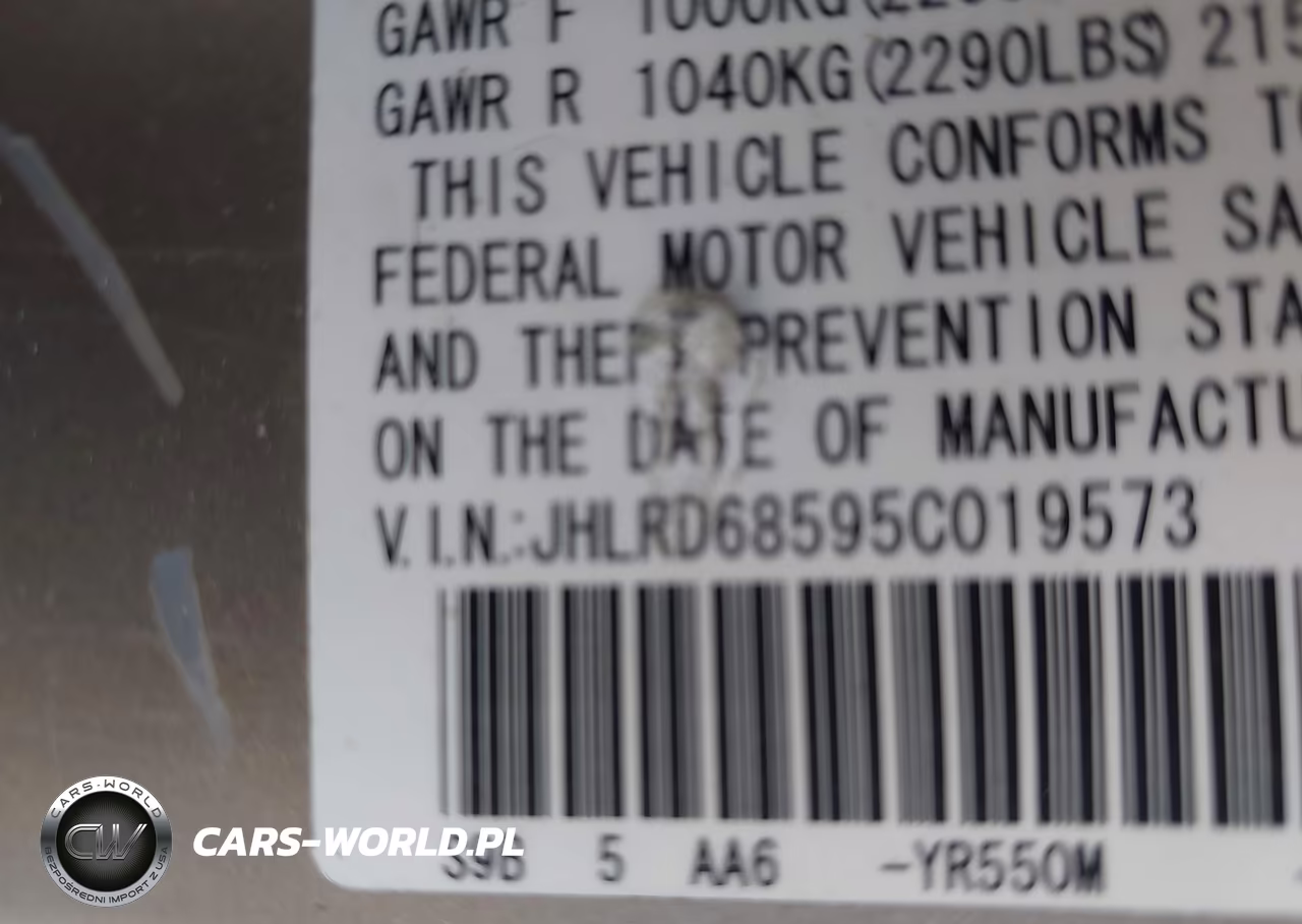 2005 Honda Cr-V Lx VIN:JHLRD68595C019573 - 9