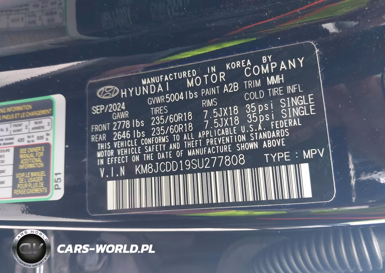 2025 Hyundai Tucson Hybrid Sel Convenience VIN:KM8JCDD19SU277808 - 9
