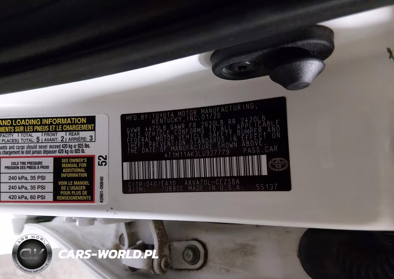 2020 Toyota Camry Se VIN:4T1M11AK3LU927779 - 9