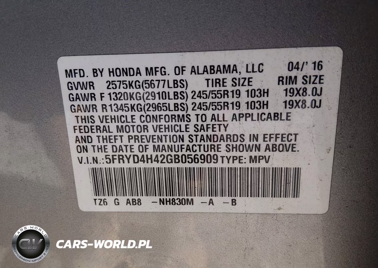 2016 Acura Mdx Technology Acurawatch Plus Packages-Technology Package VIN:5FRYD4H42GB056909 - 9