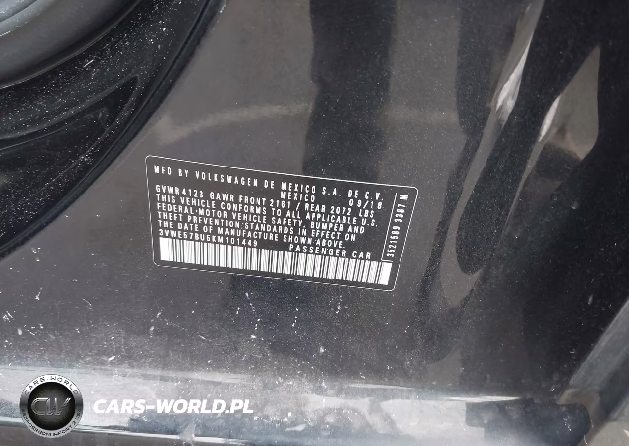 2019 Volkswagen Jetta 1.4T Sel VIN:3VWE57BU5KM101449 - 9