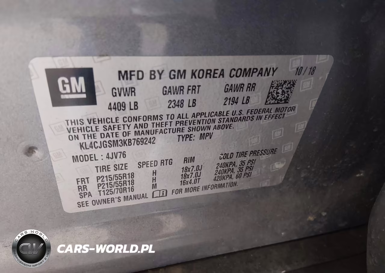 2019 Buick Encore Awd Essence VIN:KL4CJGSM3KB769242 - 9